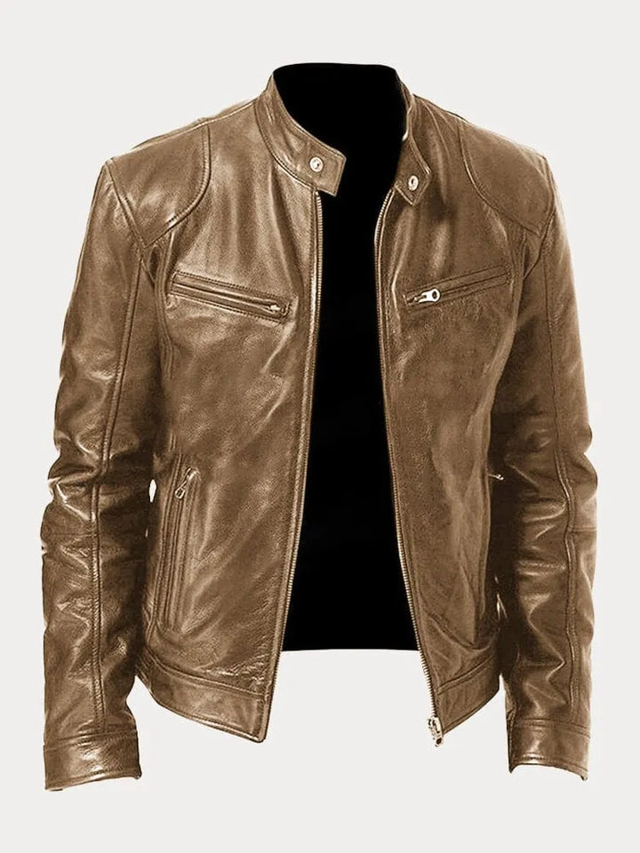 Mario | Veste en cuir décontractée