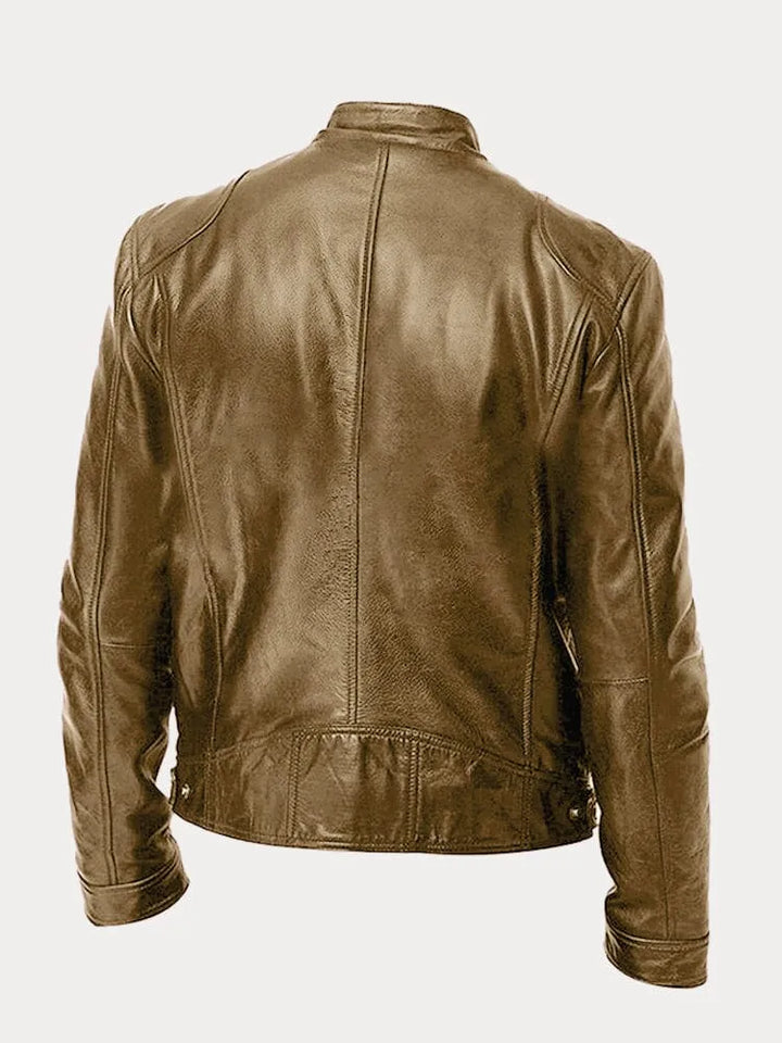 Mario | Veste en cuir décontractée