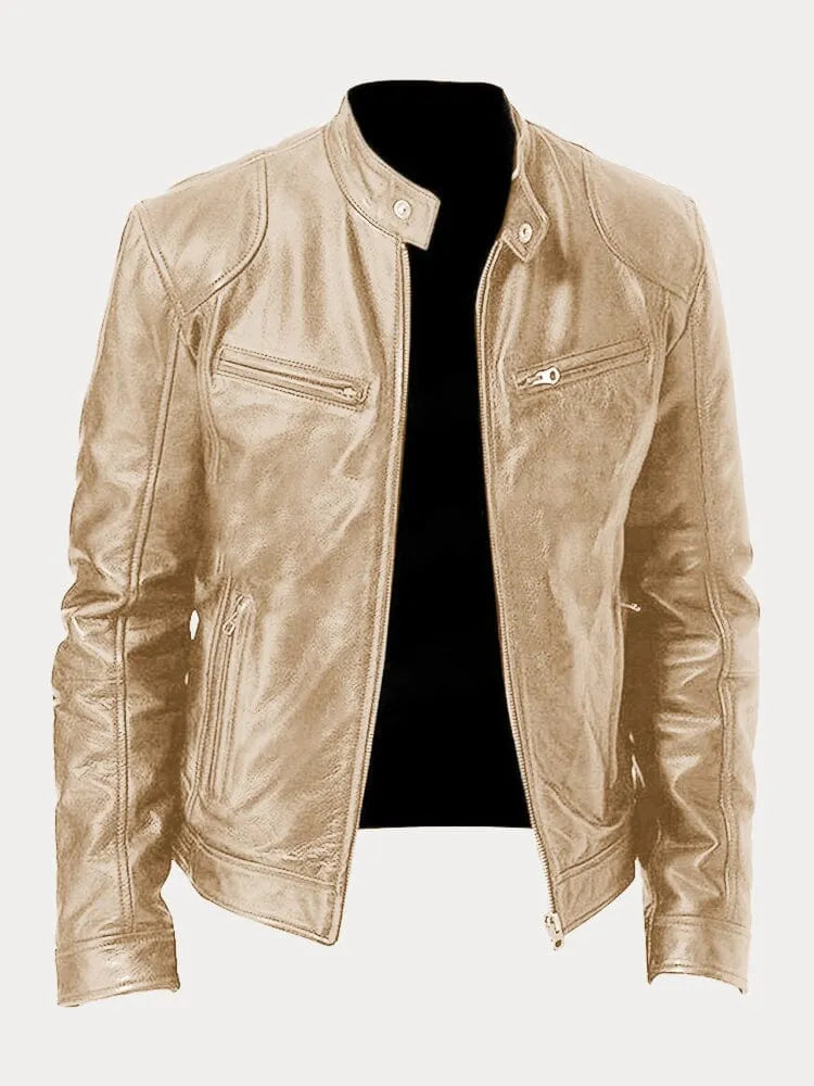Mario | Veste en cuir décontractée