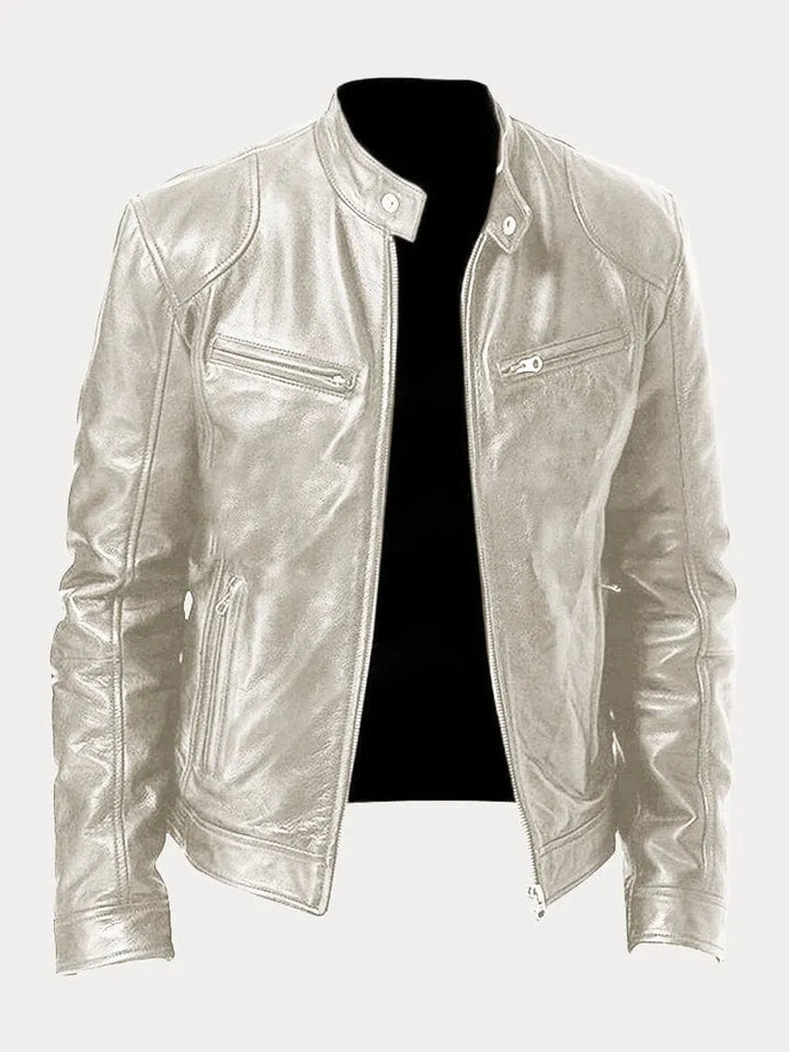 Mario | Veste en cuir décontractée