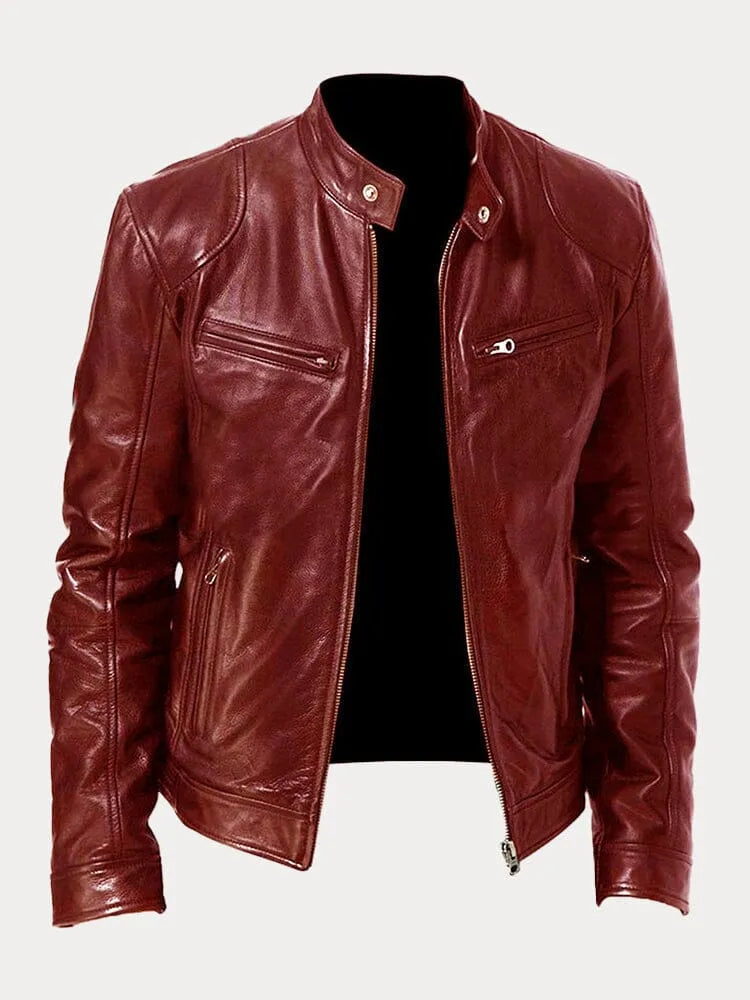 Mario | Veste en cuir décontractée