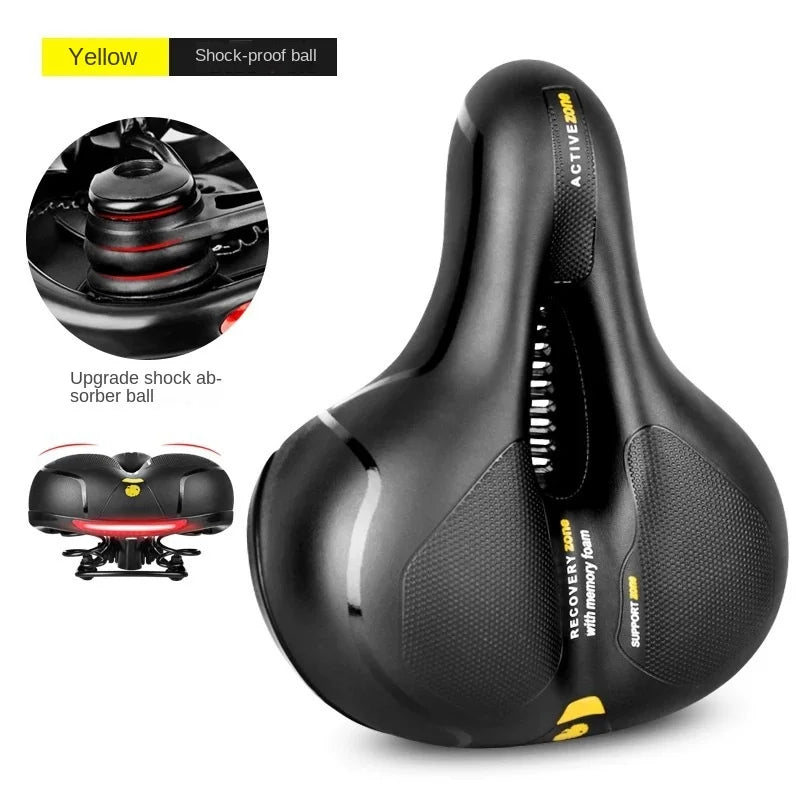 Siège de vélo confortable, creux et respirant pour VTT et vélo de route - Siège de vélo absorbant les chocs pour les longues distances