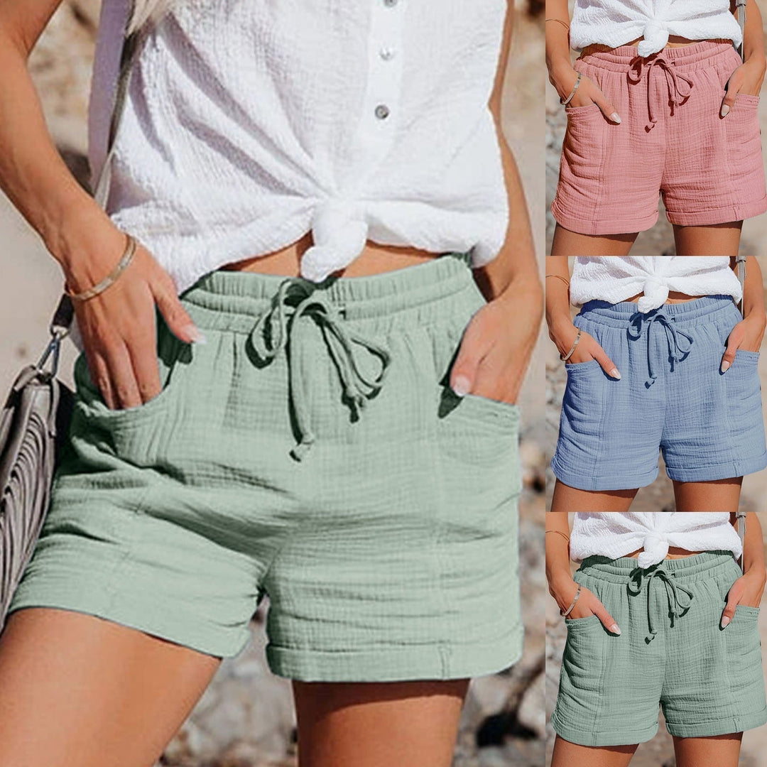 Pantaloncini in lino da donna Malia | Essenziali traspiranti per l'estate