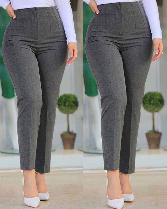 Arlyn | Pantalon Cropped Femme Taille Haute – Élégance et Confort au Quotidien
