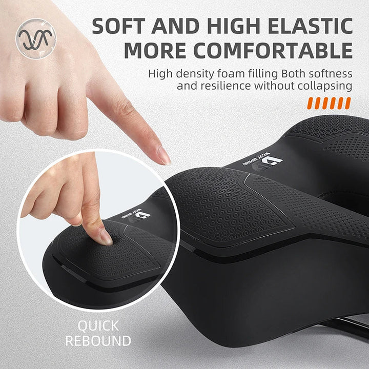 SaddlePro Selle de Vélo Confortable | Résistante aux Chocs pour VTT, Route et Ville