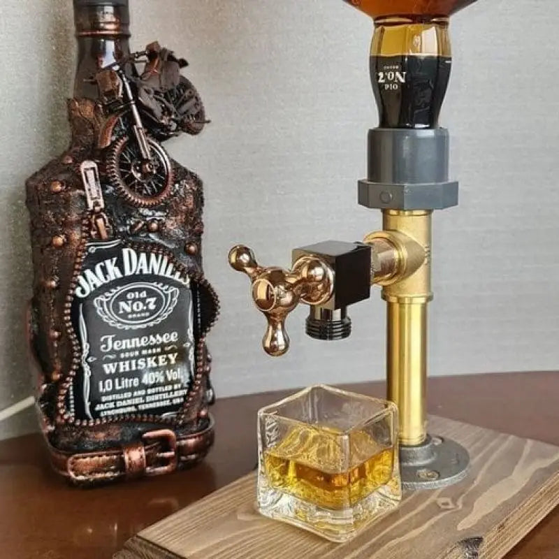 Distributeur de Boissons en Bois | Élégant & Pratique pour Cocktails et Spiritueux