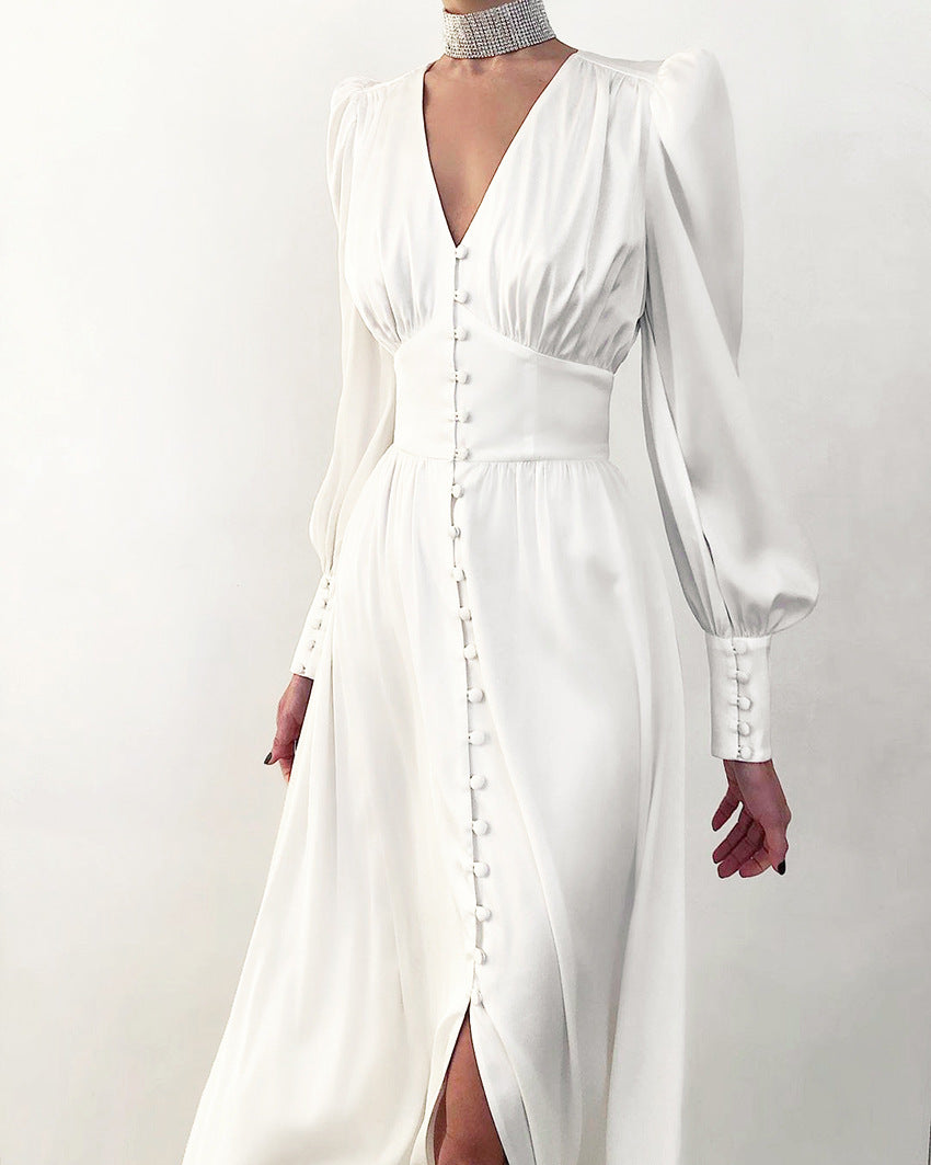 Abito midi in raso da donna Arya | Eleganza brillante e stile chic
