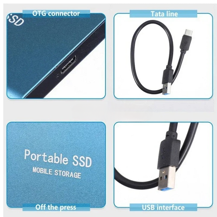 SSD externo de alta velocidade | Armazenamento portátil rápido e fiável