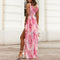 Levoire | Vestido largo con abertura otoñal