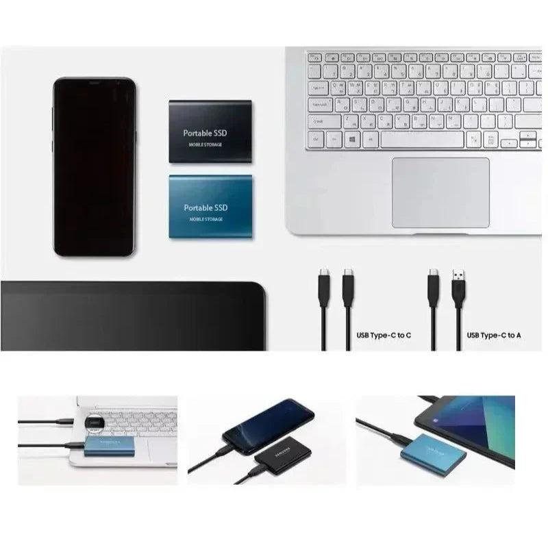 SSD externo de alta velocidade | Armazenamento portátil rápido e fiável