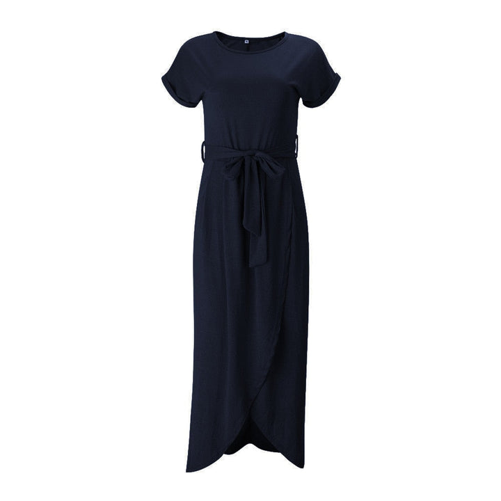 Nina Maxi Dress with Bow Detail & Split | Robe ample et aérée pour la plage et la fête