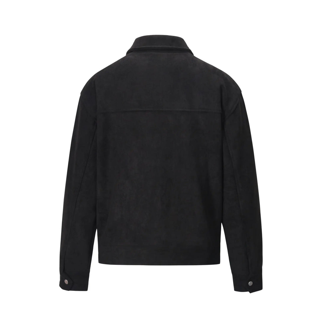 Veste Mi-Saison Homme – Look Suédé, Confortable avec Poches Fonctionnelles
