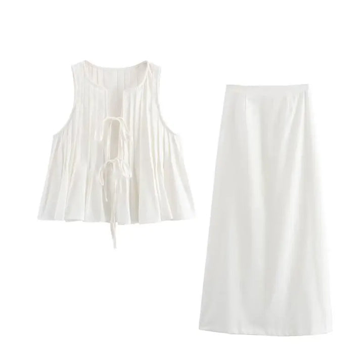 Maxi robe élégante | Lin | Aérien et élégant