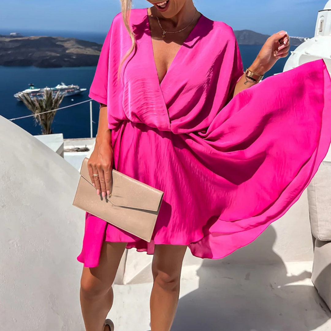 Vestido Rosa Elegante y Cómodo | Diseño Atemporal y Chic para Toda Ocasión