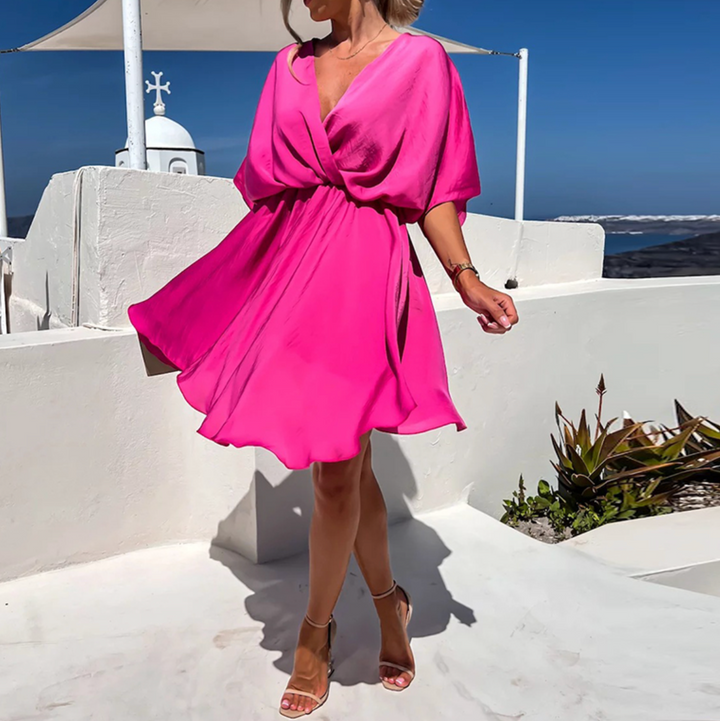 Vestido Rosa Elegante y Cómodo | Diseño Atemporal y Chic para Toda Ocasión