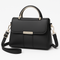 Bolso chic de cuero vegano con tapa