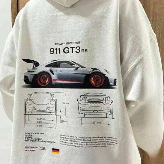 Sweat-shirt Jace Oversized Racing | Pour les fans de voitures aux détails uniques