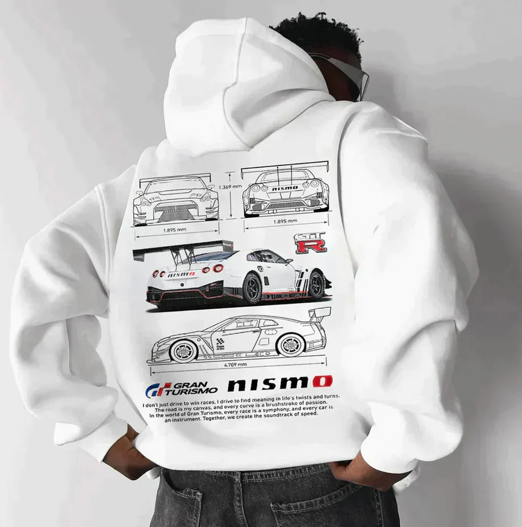 Sweat-shirt Jace Oversized Racing | Pour les fans de voitures aux détails uniques