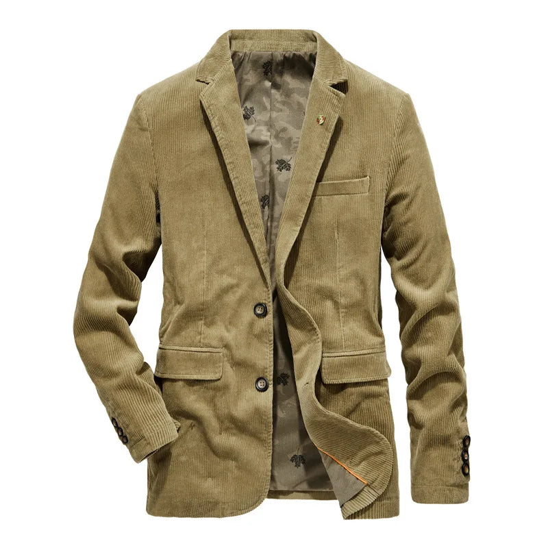 Blazer en velours côtelé | Classique et polyvalent | Design à deux boutons