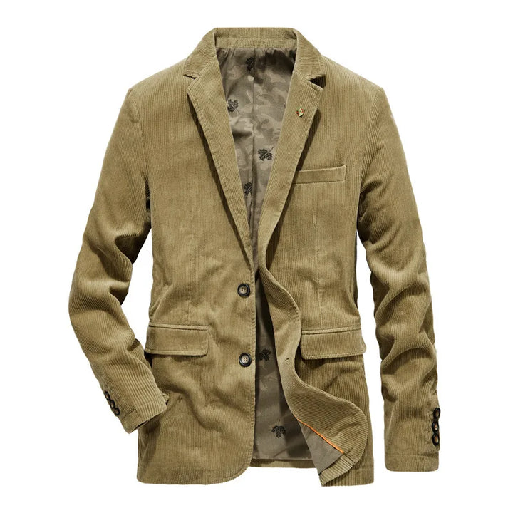 Blazer en velours côtelé | Classique et polyvalent | Design à deux boutons