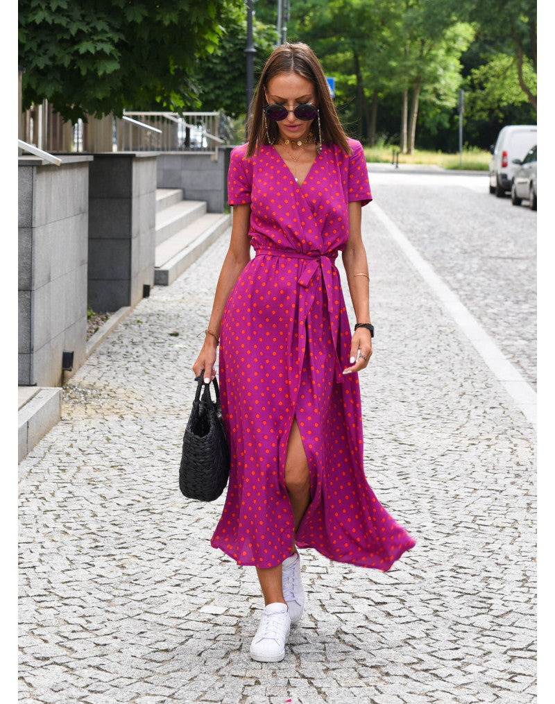 Selena | Robe Longue Élégante & Confortable avec Découpe Moderne