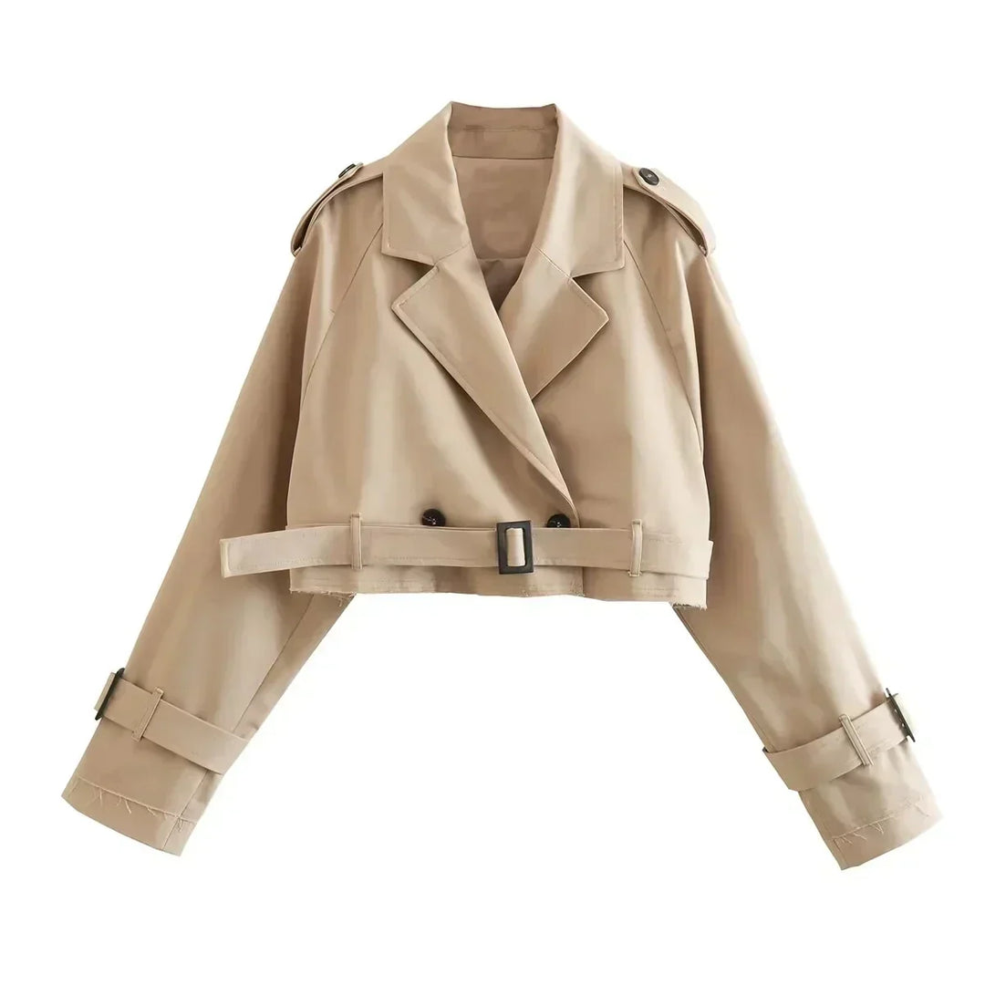 Trench-coat court élégant Lilly | Coupe féminine & style intemporel