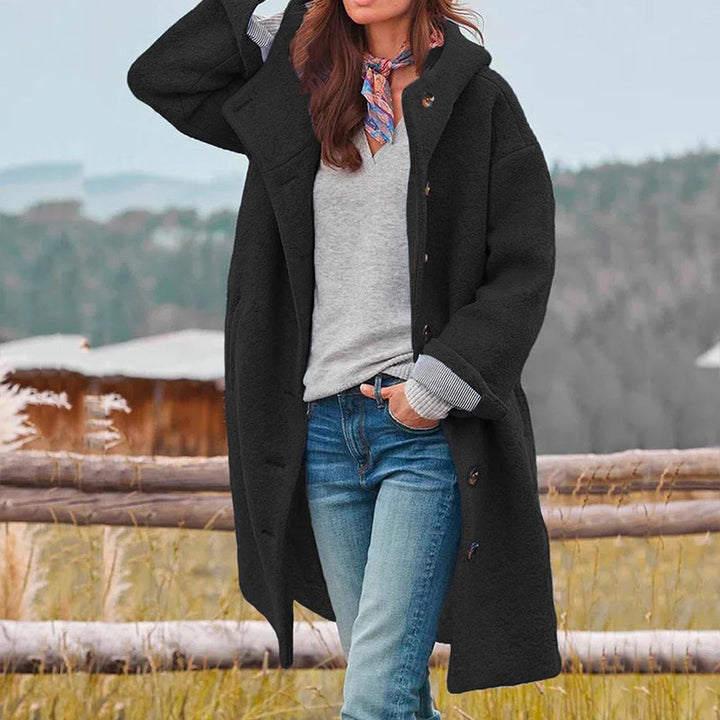 Abrigo largo Merle de moda para mujer | Cortavientos elegante y cómodo