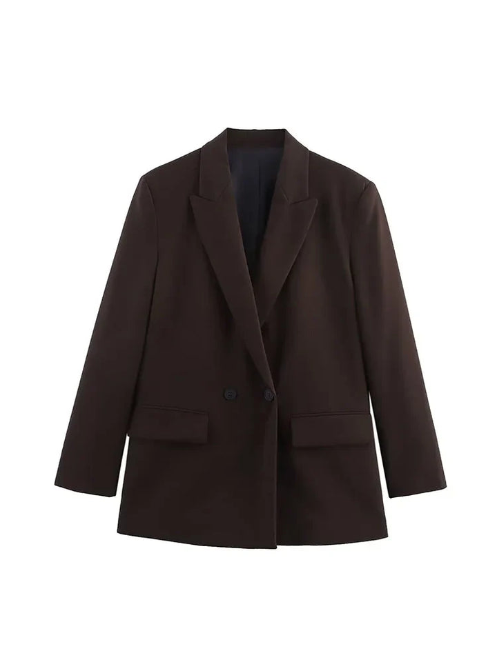 Blazer Mujer Doble Botonadura – Elegante, Cómodo y Versátil para Otoño 2025