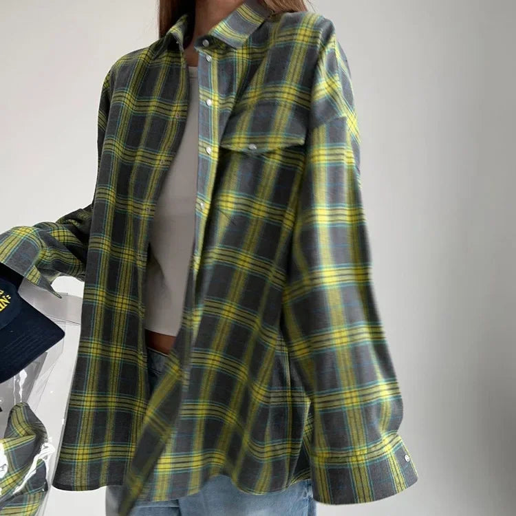 Camisa a cuadros extragrande | Algodón | Casual y cómoda