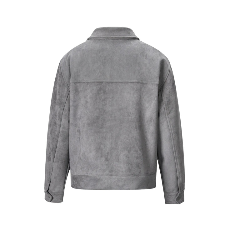 Veste Mi-Saison Homme – Look Suédé, Confortable avec Poches Fonctionnelles