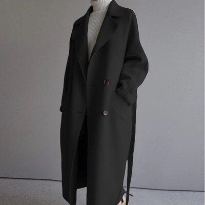 Ivalo Manteau en Laine Luxueux | Manteau de Printemps Élégant