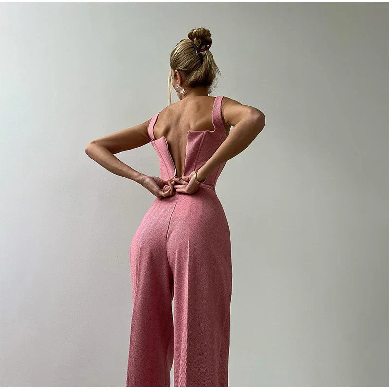 Tailleur-pantalon élégant | Top corset & blazer | Raffinement intemporel