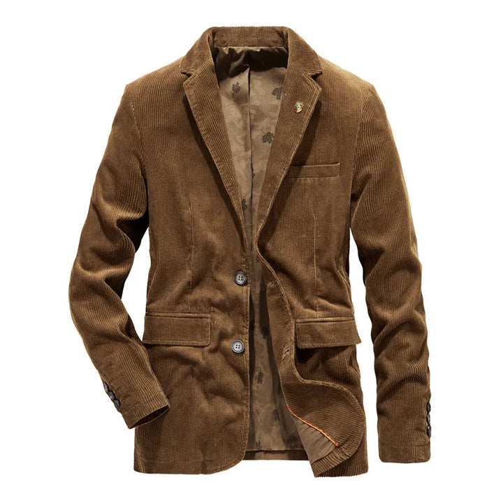 Blazer en velours côtelé | Classique et polyvalent | Design à deux boutons