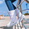 Bottes de neige femme | Bottes chaudes à mi-mollet imperméables avec plateforme et fourrure antidérapante