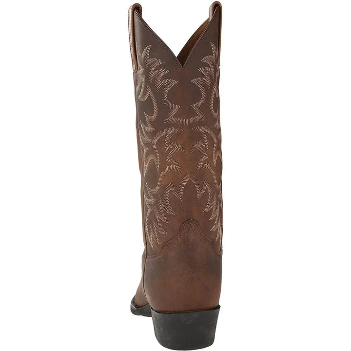 Botas Macho Cowboy para Homem | Couro Bordado Elegante & Estilo Intemporal
