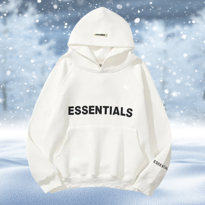 Sudadera con capucha holgada Essentials estampada | Estilo urbano, cómodo y casual