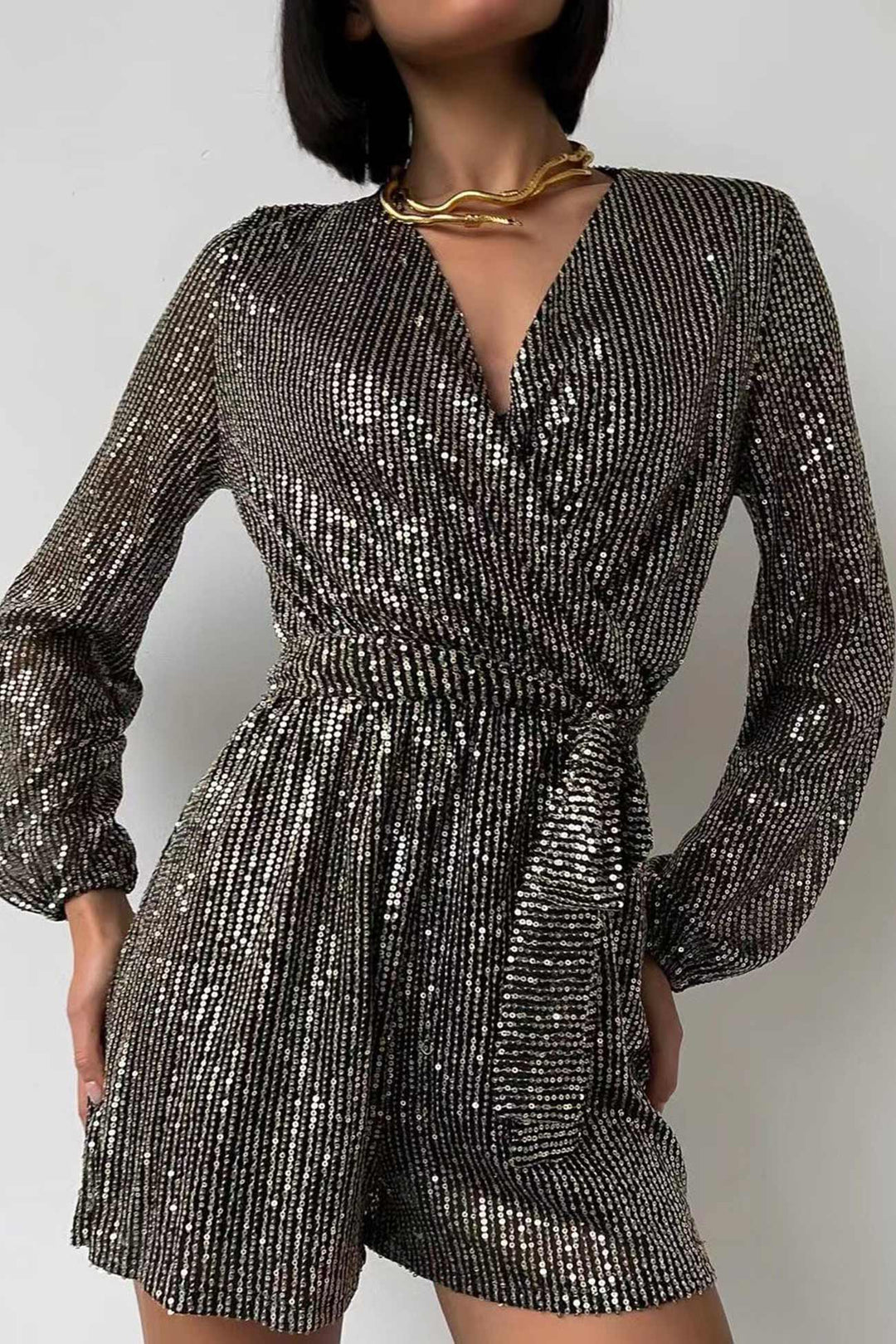 Vonne | Glitter Evening Jumpsuit For Women - Séduisante, élégante & sûre d'elle
