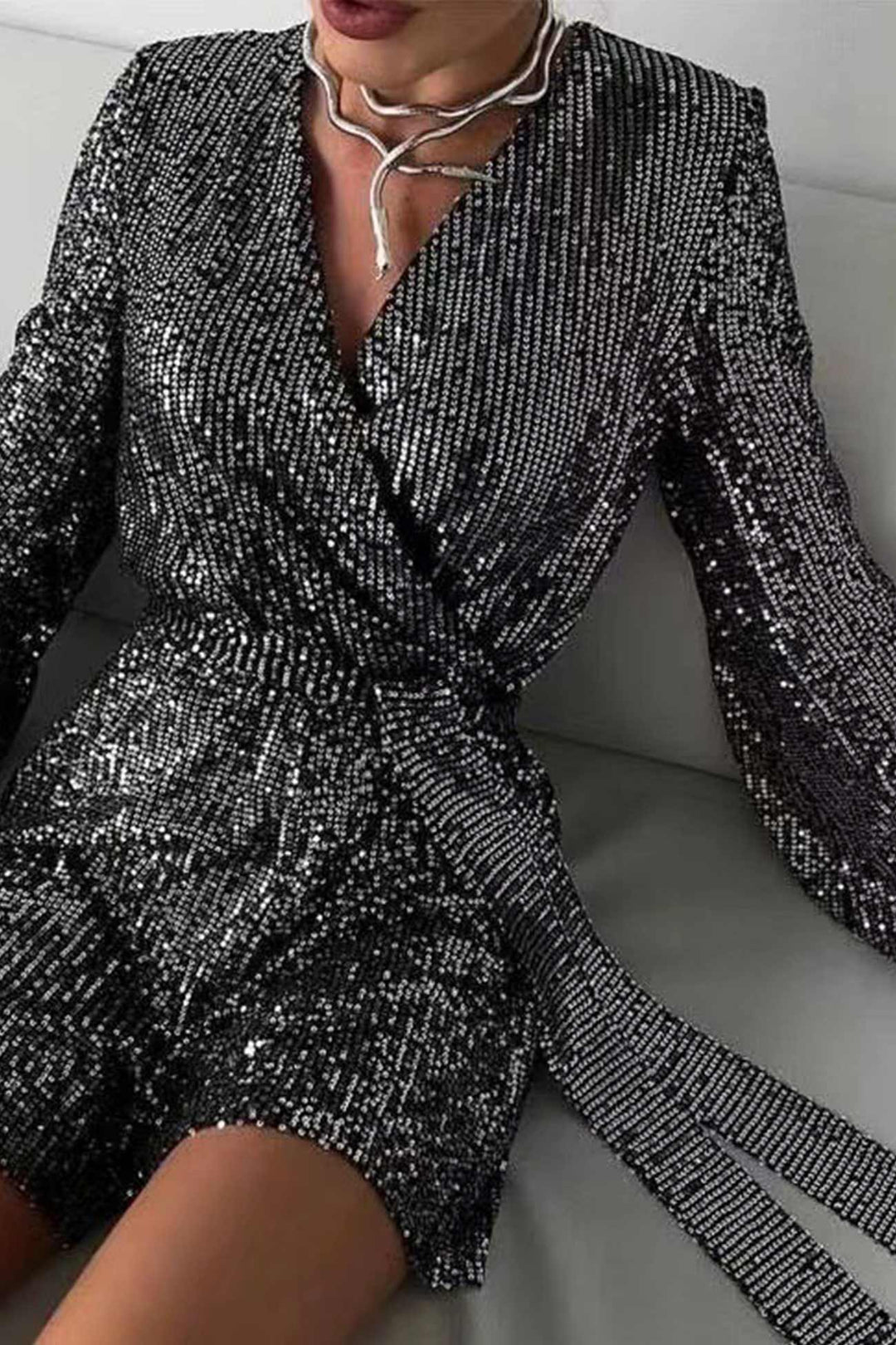 Vonne | Glitter Evening Jumpsuit For Women - Séduisante, élégante & sûre d'elle
