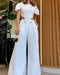 Chiara | Combinaison automnale chic pour femme avec haut body et jambes larges