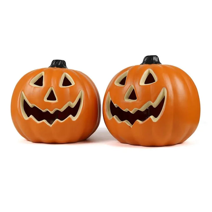 SpookyGlow Lampe Citrouille LED d’Halloween Empilée, Décoration Lumineuse Festive