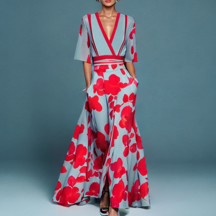 Andrina | Elegante vestido de mujer con mangas y corte favorecedor
