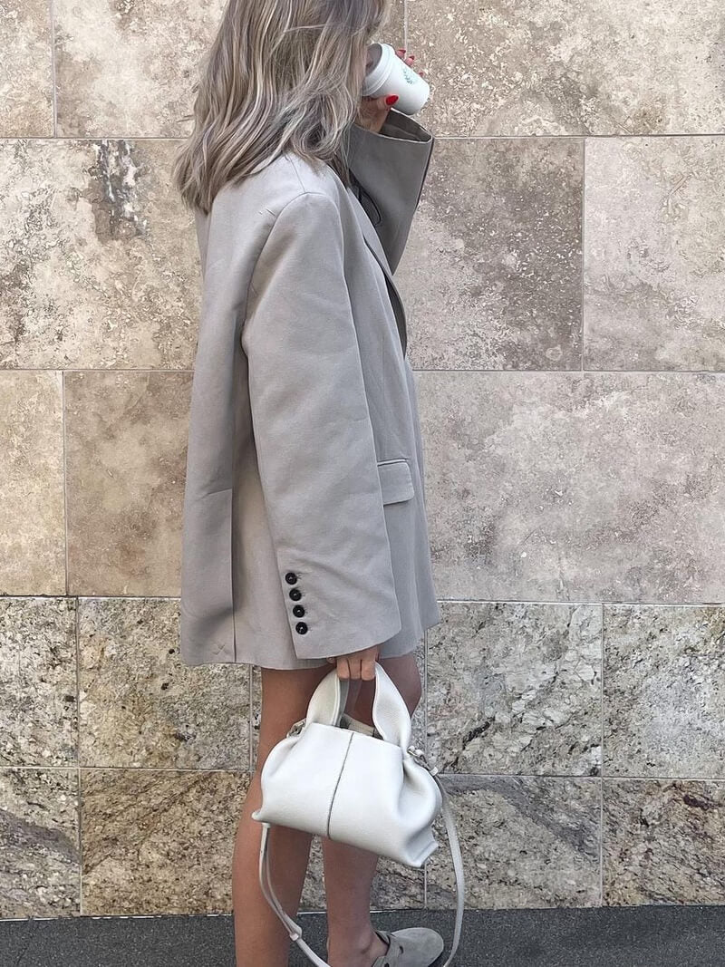 Thayane | Sac à bandoulière intemporel en cuir végétalien souple