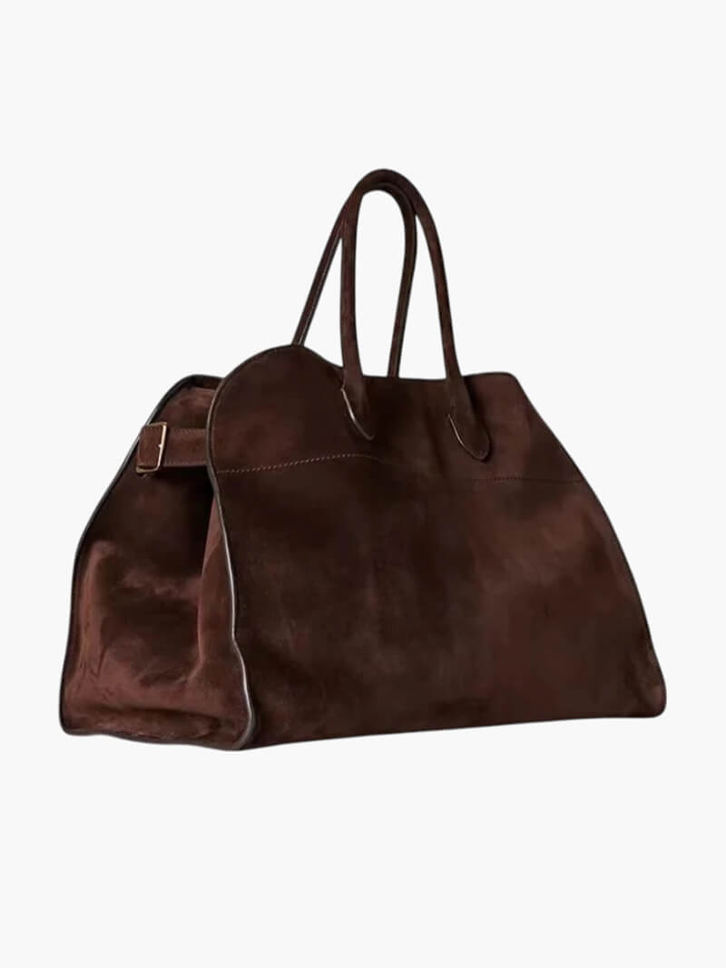 Grand sac à main élégant pour dames en cuir végétal et au design spacieux
