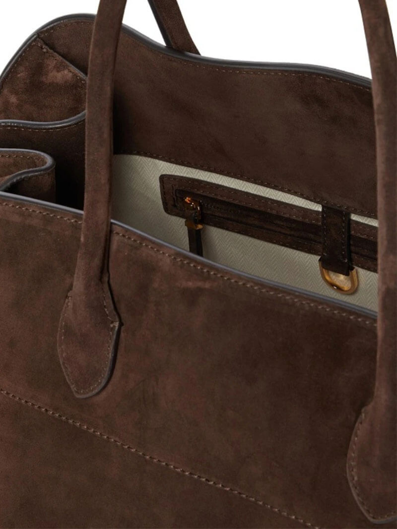 Grand sac à main élégant pour dames en cuir végétal et au design spacieux