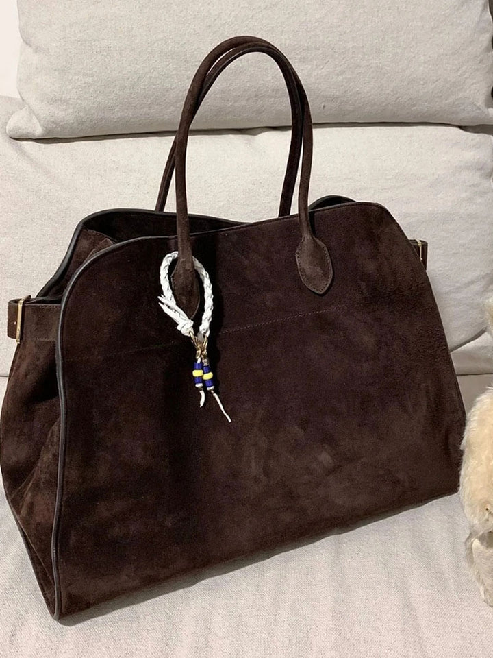 Grand sac à main élégant pour dames en cuir végétal et au design spacieux