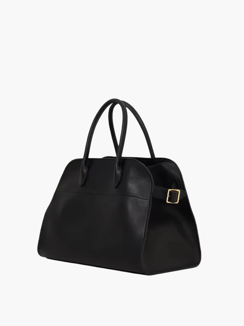 Grand sac à main élégant pour dames en cuir végétal et au design spacieux