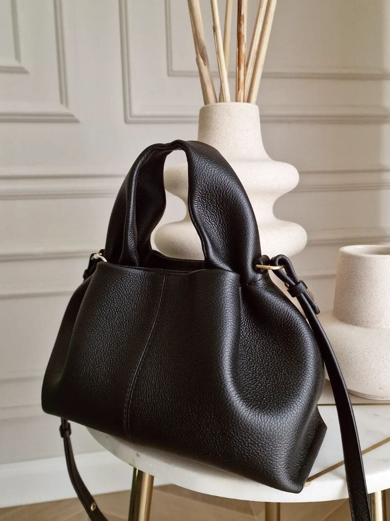 Thayane | Sac à bandoulière intemporel en cuir végétalien souple