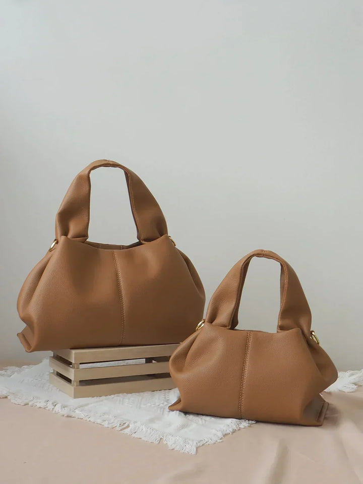 Thayane | Sac à bandoulière intemporel en cuir végétalien souple