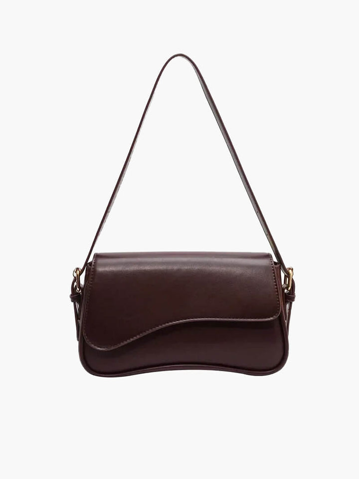 Janita | Bolso de hombro para mujer con diseño fino y ondulado: versátil, lujoso y moderno.