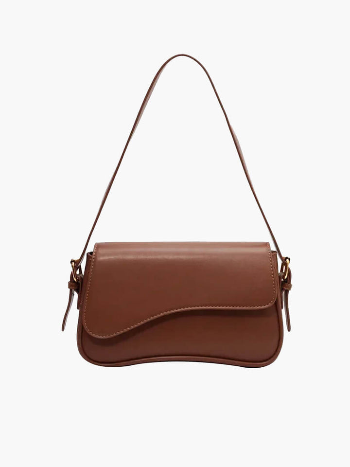 Janita | Bolso de hombro para mujer con diseño fino y ondulado: versátil, lujoso y moderno.